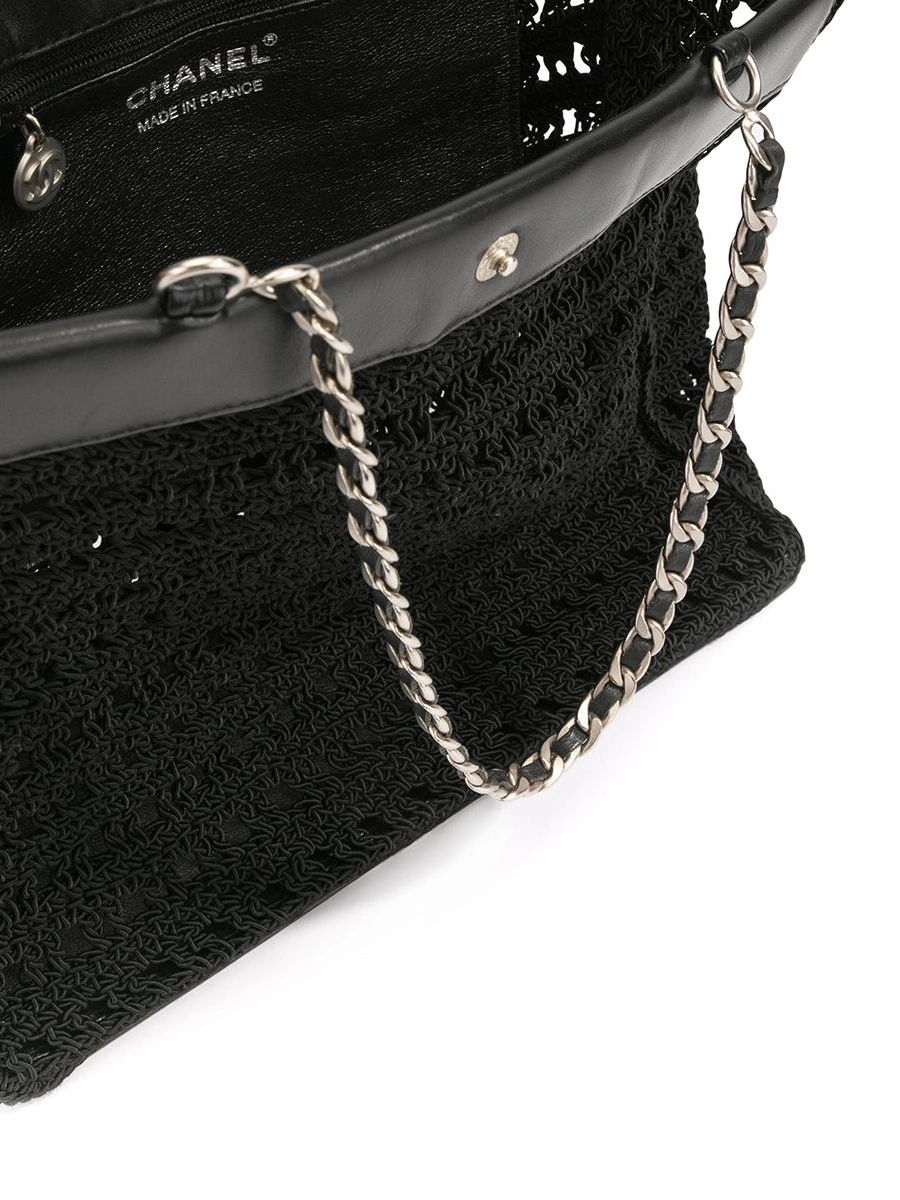 Affordable HOT SALE CHANEL CC tote Women 1998 woven 0324